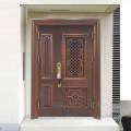 Luxury Carved Design Top Seller Western Country Like Anti-Theft Exterior Entrance Security Steel Door For Building Gate